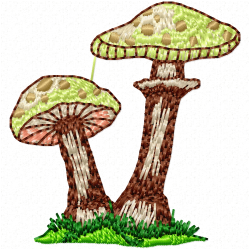 Mushroom Embroidery Design 8 Mushroom Embroidery Design 8